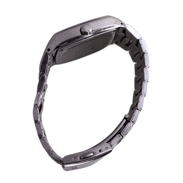 Close-up of Casio Edifice Square Watch with date display